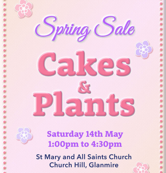 Spring Sale Cakes and Plants