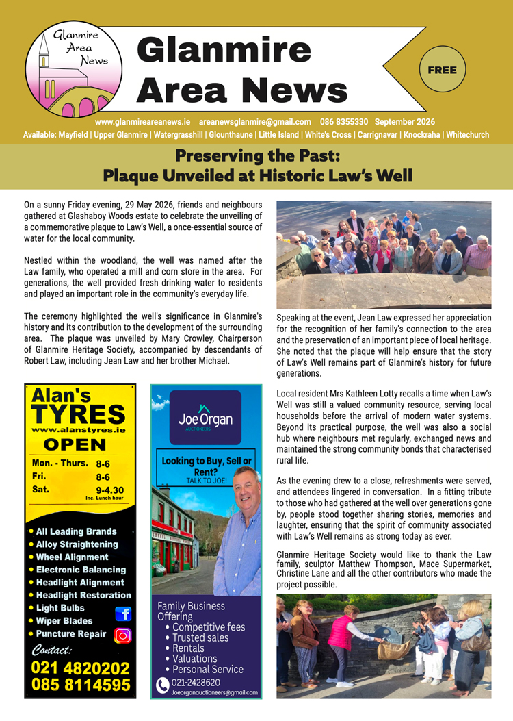 Glanmire Area News September 2026